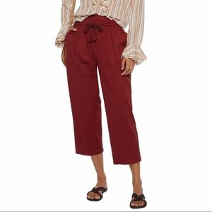 See by Chloe Cropped Twill Straight Leg Pant